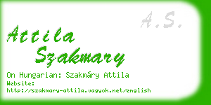 attila szakmary business card
